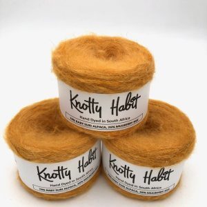Dripping Honey - Brushed Suri Alpaca/Silk  50g - 74% Baby Suri Alpaca, 26% Mulberry Silk