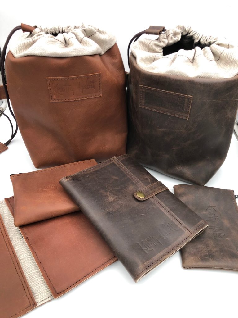 Notion Calf Leather Bag in Choco