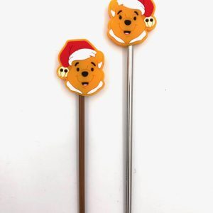 Winnie the Pooh + Santa Hat - Silicon Needle Point Protectors