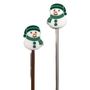 Snowman Green - Silicon Needle Point Protectors