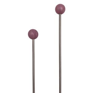 Marled Mauve Round Ball - Silicon Needle Point Protectors