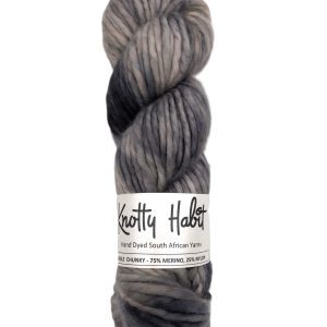 Mystic Grey - Single Chunky - 75% Merino, 25% Nylon