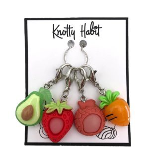 Fruit B - 4 x Stitch Markers (Lobster Claw)