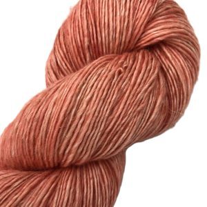 Coral Melba - Single Fingering Blend - 76.4% Merino, 12.2% Linen, 11.4% Viscose