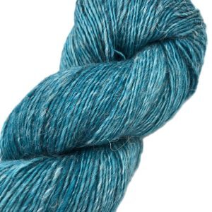 Teal Blizz - Single Fingering Blend - 76.4% Merino, 12.2% Linen, 11.4% Viscose